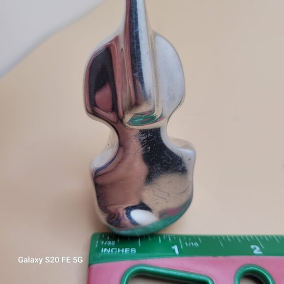 Hoselton Signed Aluminum Cello Sculpture Vintage Figurine Canada MCM - Picture 11 of 11